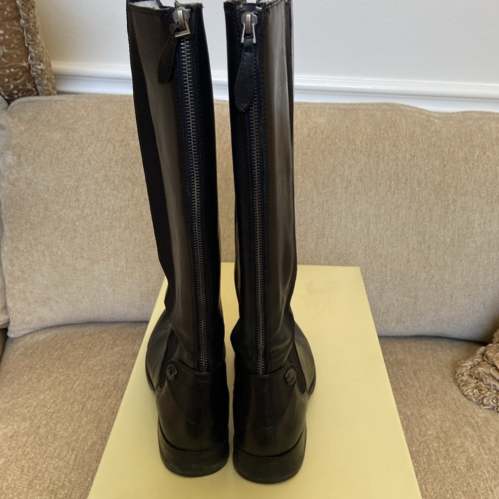 EUC Franco Sarto L-Tahini Black Riding Boots, 10M - Picture 5 of 9
